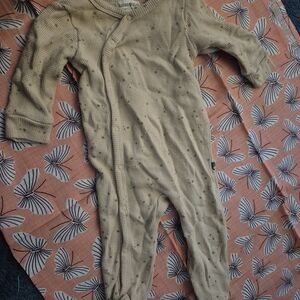 Soft Beige Baby Footie